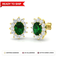 Lab grown diamond earring