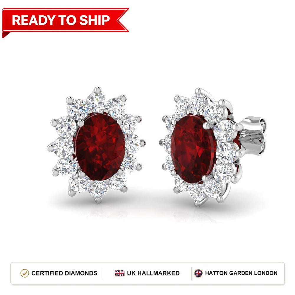 Lab grown diamond earring