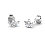 "Deely Gold Diamond Earrings - Elegant Shape, 0.2ct to 0.5ct"
