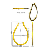 0,75 ct Diamant-Creolen im Rundschliff | Pavé-Fassung | 9K/18K Gold, Platin