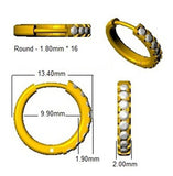 Natural & Lab-Grown Diamond Hoop Earrings | Micro Pavé & Prong Setting