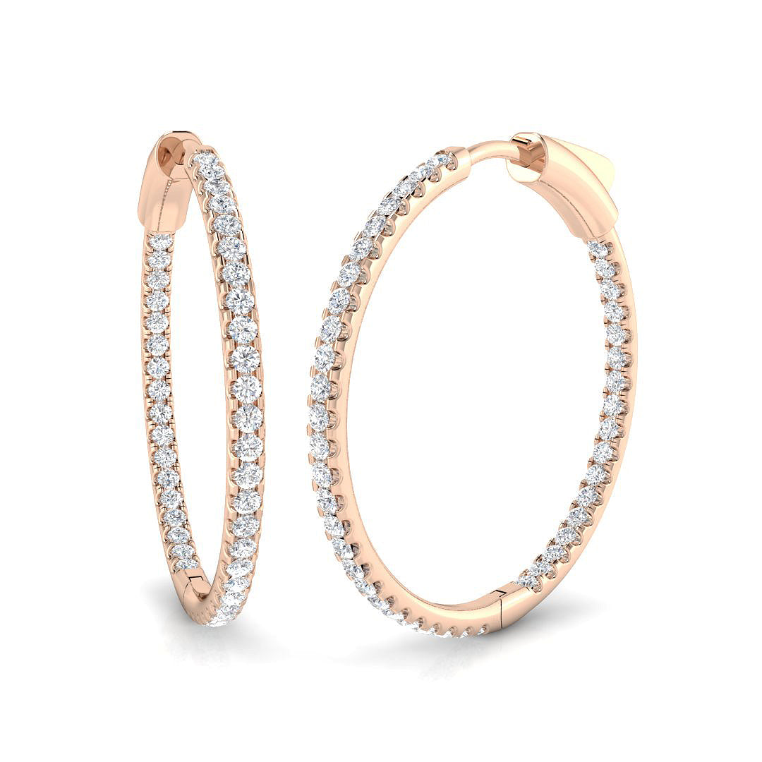 Hoop Earrings - Trudy 1 Carat To 1.25 Carat Fine Jewelry