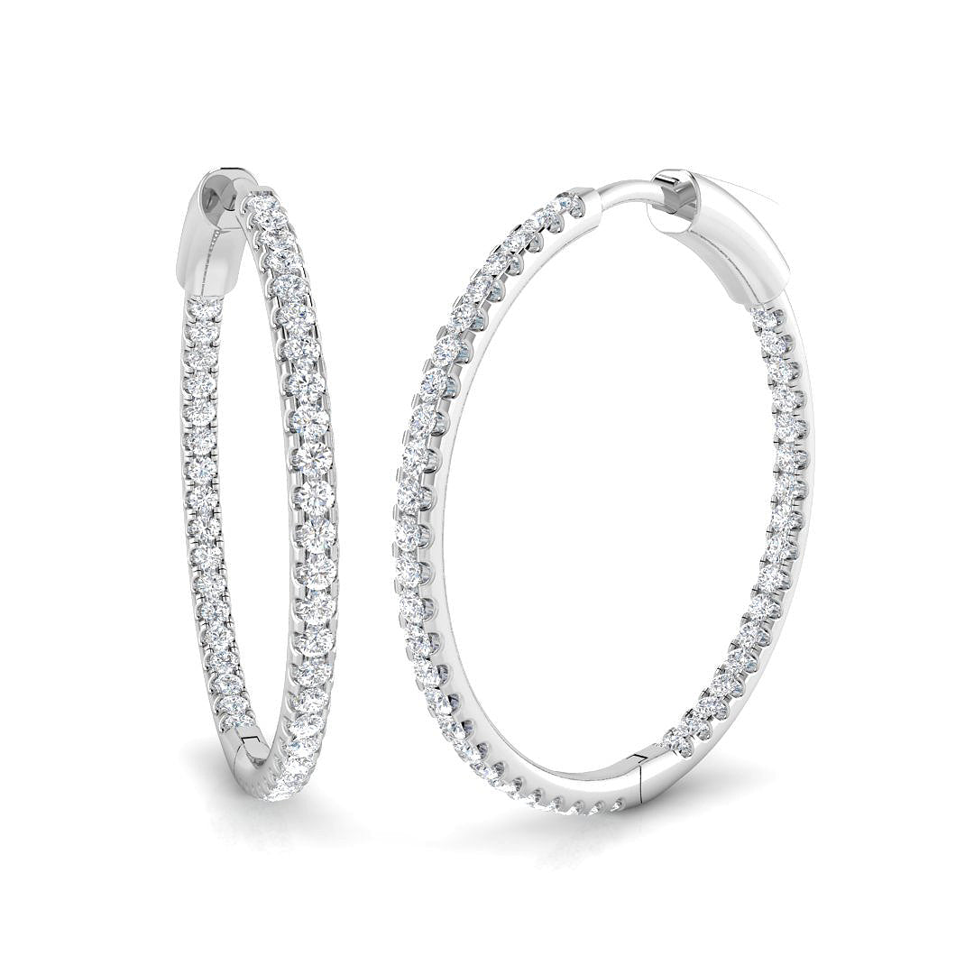 Hoop Earrings - Trudy 1 Carat To 1.25 Carat Fine Jewelry