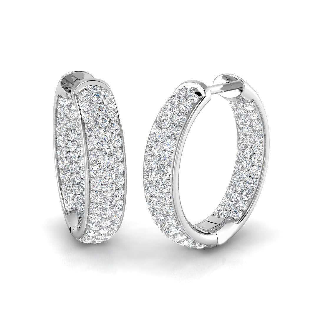 Hoop Earrings - Alfie 1.5ct Lab Grown Diamond