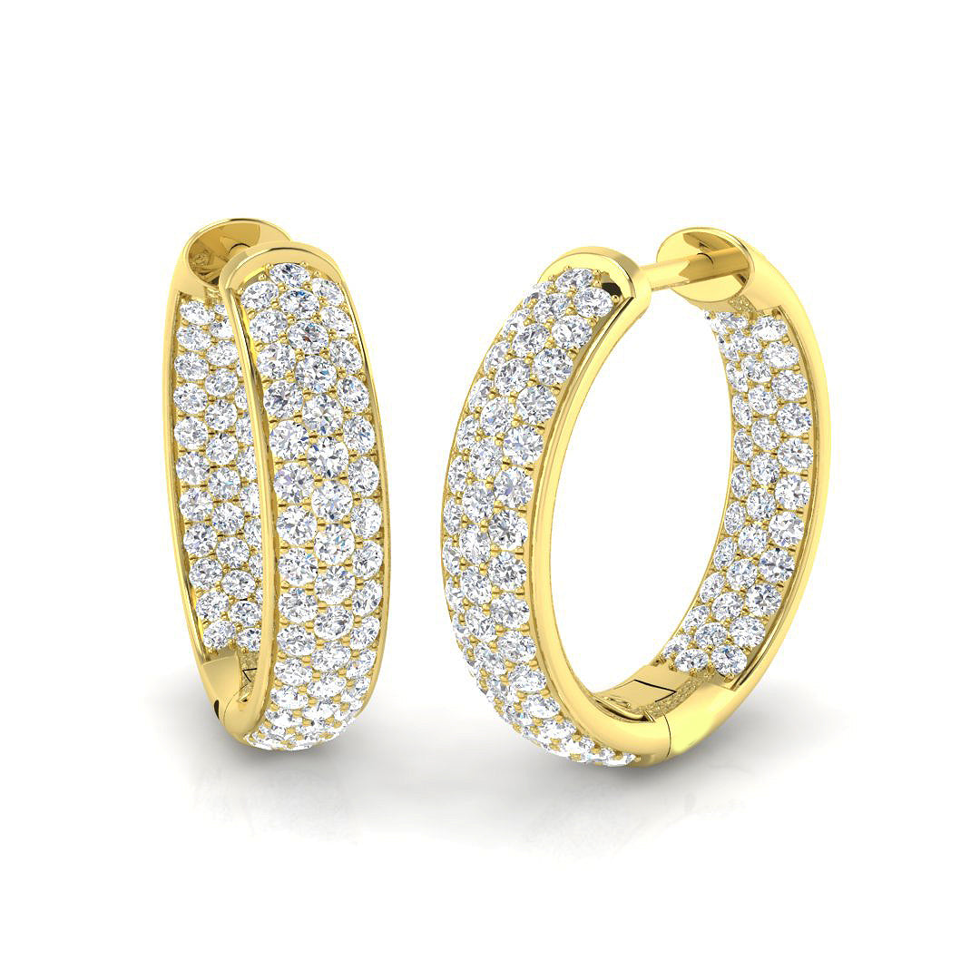 Hoop Earrings - Alfie 1.5ct Lab Grown Diamond