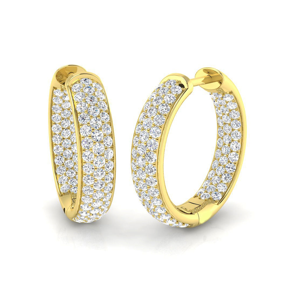 Hoop Earrings - Alfie 1.5ct Lab Grown Diamond