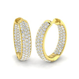 Hoop Earrings - Alfie 1.5ct Lab Grown Diamond