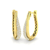 Hoop Earrings - Erhly 1ct Gold Pure Radiance