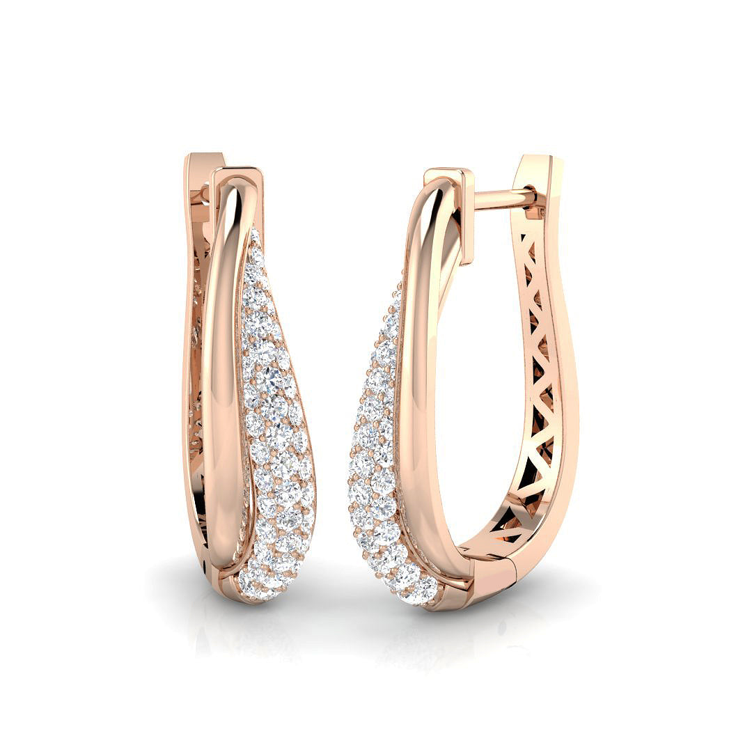 Hoop Earrings - Aster 0.5ct Exquisite Diamond Brilliance