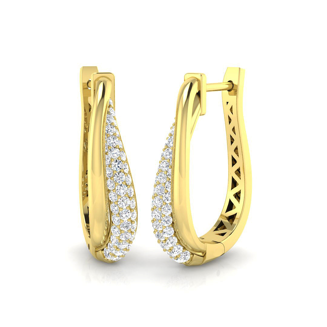 Hoop Earrings - Aster 0.5ct Exquisite Diamond Brilliance