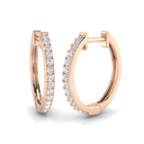 Hoop Earrings - Iris 0.25 Carat To 0.5 Carat Fine Sparkle