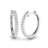 Hoop Earrings - Iris 0.25 Carat To 0.5 Carat Fine Sparkle