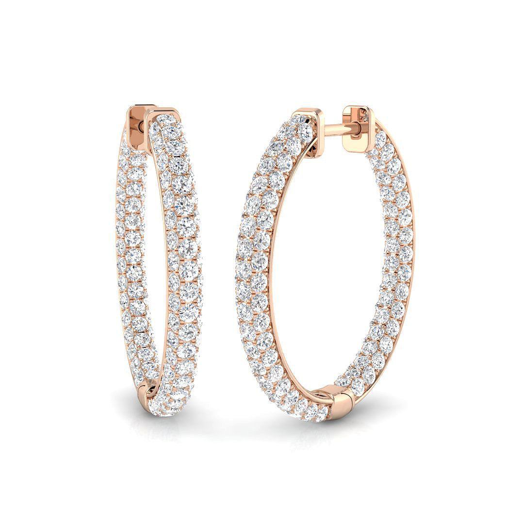 Hoop Earrings - Erhty 2.5ct Gold Pure Elegance