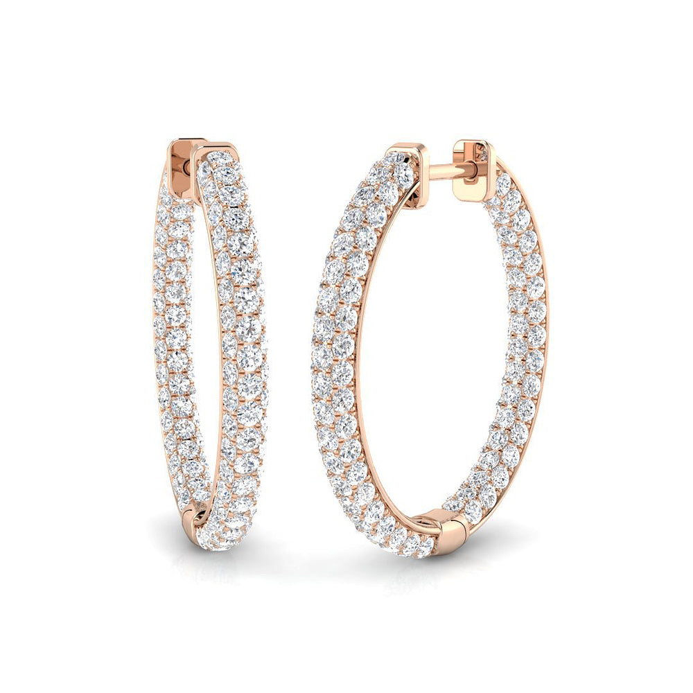 Hoop Earrings - Erhty 2.5ct Gold Pure Elegance