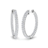 Hoop Earrings - Erhty 2.5ct Gold Pure Elegance