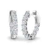 Hoop Earrings - Lumry 2ct Gold Premium Luxury
