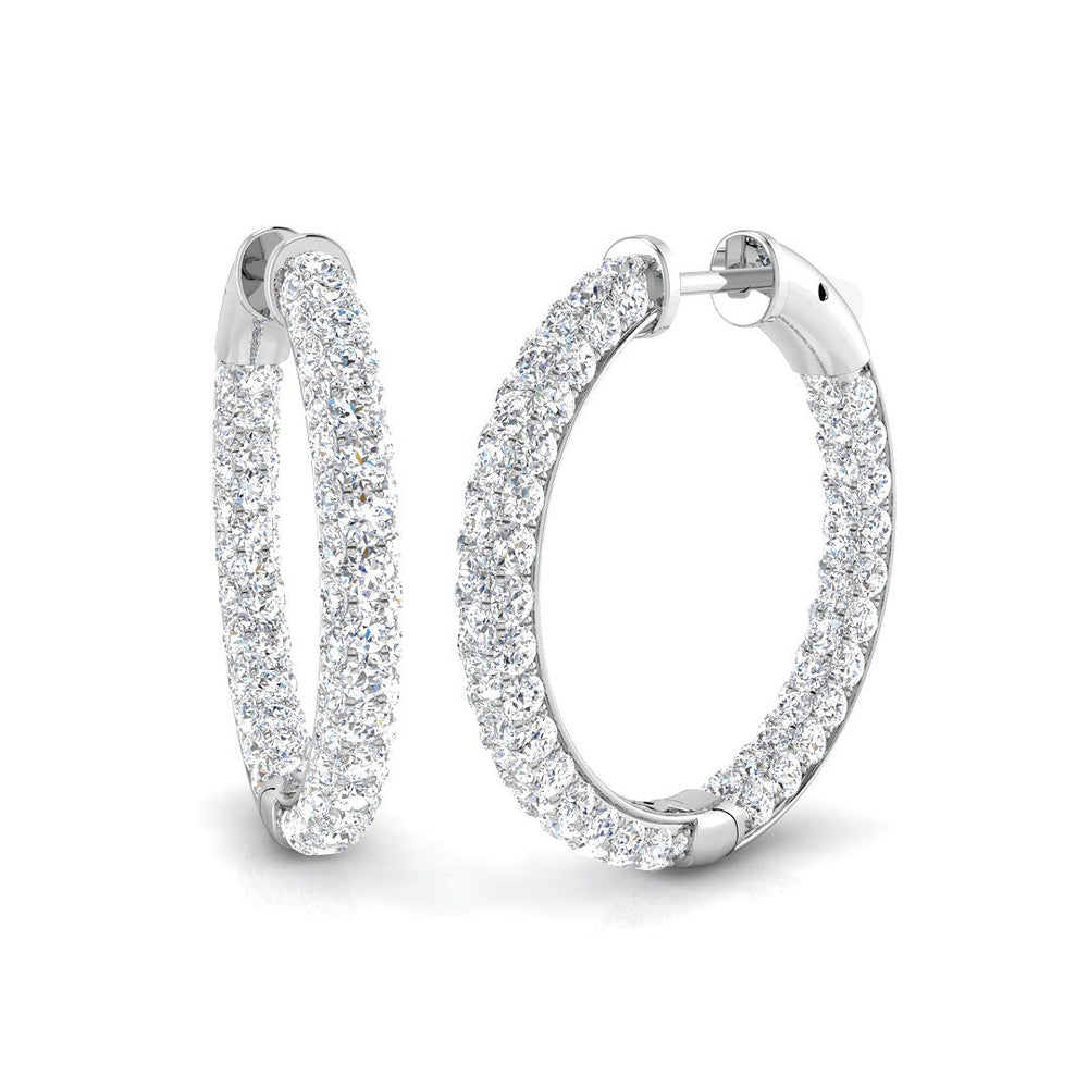 Hoop Earrings - Barley 4.5ct Lab Grown Diamond