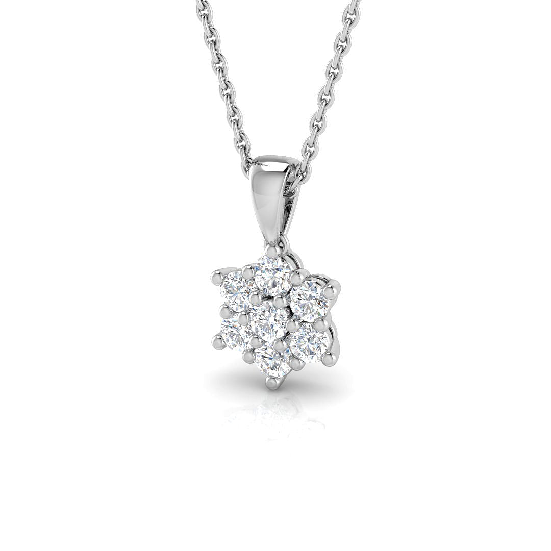 Azalea Cluster Diamond Pendant 0.3ct to 2ct Gold (Without Chain )