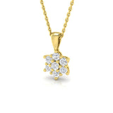 Azalea Cluster Diamond Pendant 0.3ct to 2ct Gold (Without Chain )