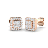 "Elegant Dayby Gold Cluster Diamond Earrings | 0.33ct - 1.5ct"