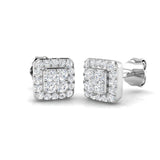 "Elegant Dayby Gold Cluster Diamond Earrings | 0.33ct - 1.5ct"