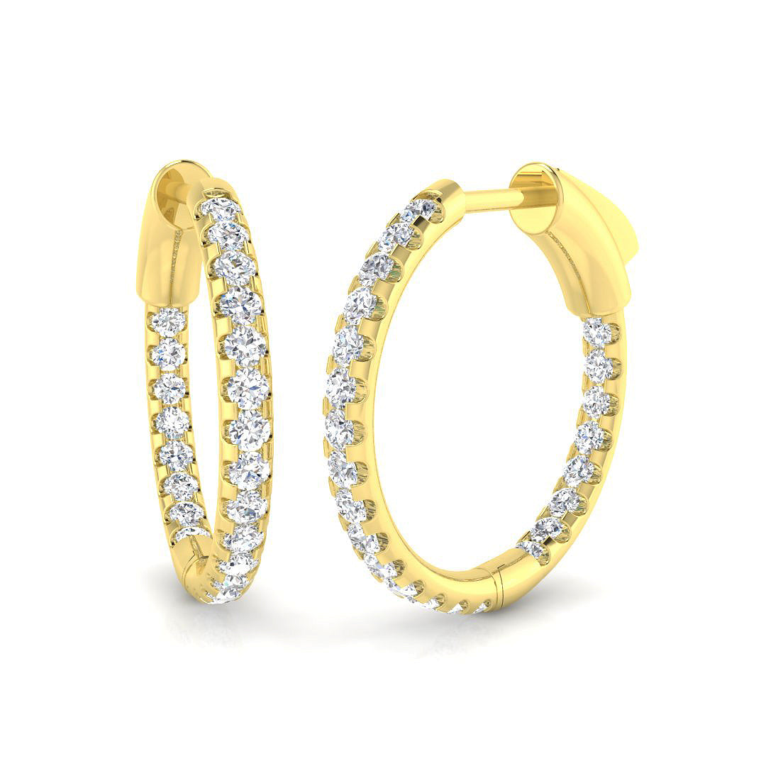 Hoop Earrings - Tunby 0.5ct Lab Grown Diamond