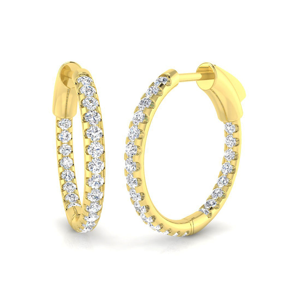 Hoop Earrings - Tunby 0.5ct Lab Grown Diamond