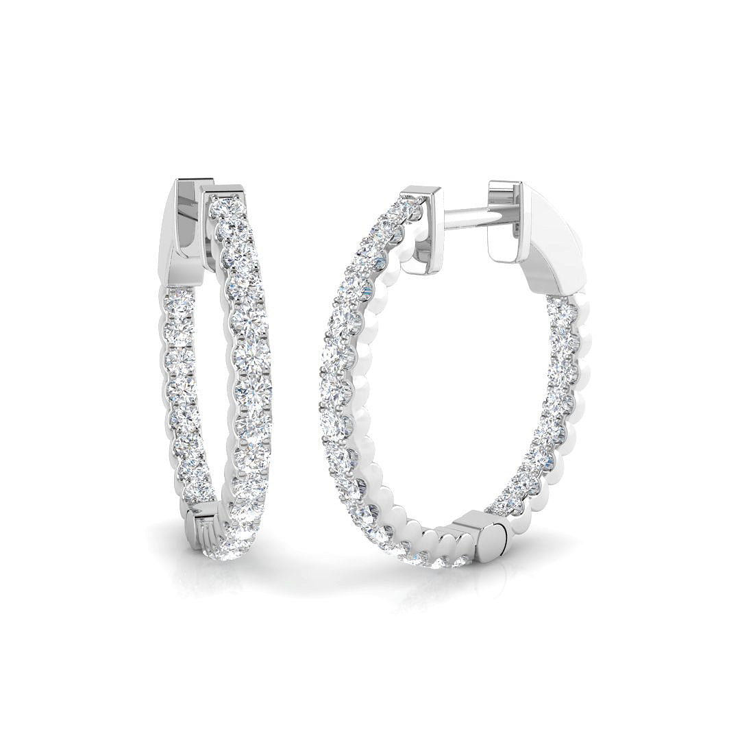 Hoop Earrings - Erery 0.5ct Classic Brilliance