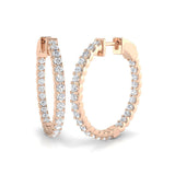 Hoop Earrings And Engagement Ring - Eresy 1.5ct Set