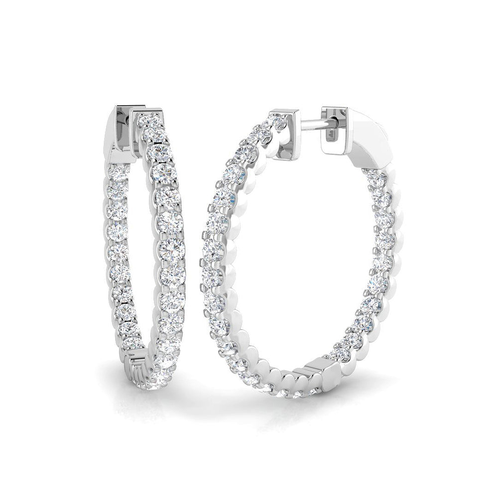 Hoop Earrings And Engagement Ring - Eresy 1.5ct Set