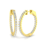 Hoop Earrings And Engagement Ring - Eresy 1.5ct Set
