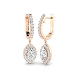 Eamon Gold Drop & Trilogy Diamond Earrings – 1ct to 2.5ct Elegance