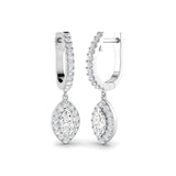 Kiki Gold Diamond Drop & Trilogy Earrings - Elegant 1ct Luxury Design