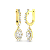 Kiki Gold Diamond Drop & Trilogy Earrings - Elegant 1ct Luxury Design