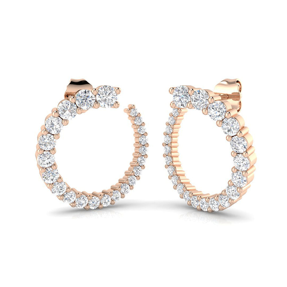 Hoop Earrings - Erhvy 1.5ct Gold Pure Elegance