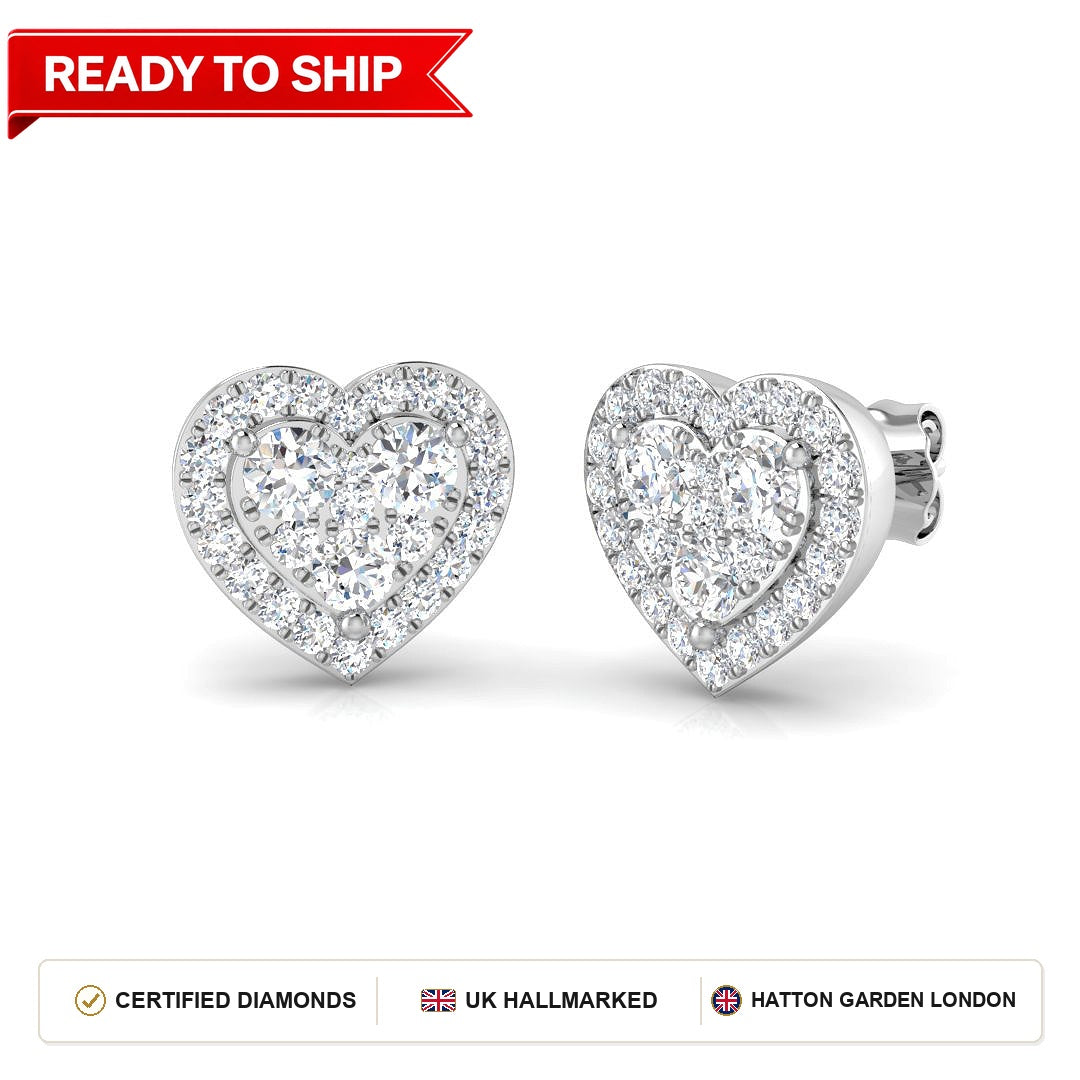 Lab grown diamond earring