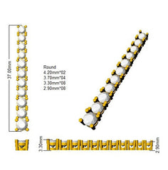 2.7 Carat D-E/VS Lab Grown Diamond Drop & Trilogy Earring 9k Yellow Gold Ready To Ship
