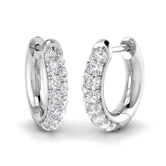 Hoop Earrings - Wisp 0.33ct Gold Pure Radiance