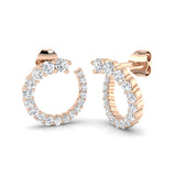 Hoop Earrings - Deaty 0.5ct Elegant Diamond Sparkle