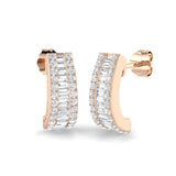 Drop Earrings with Heart Shape Diamond Cluster | 2.5ct Gold
