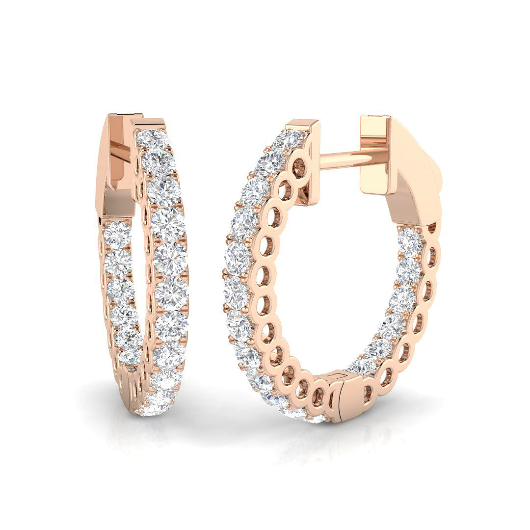 Hoop Earrings - Tunhy 0.5ct Lab Grown Diamond