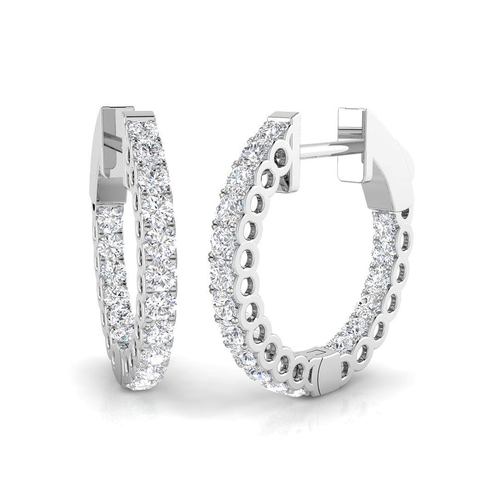 Hoop Earrings - Tunhy 0.5ct Lab Grown Diamond