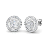 1ct to 1.75ct Gold Baguette and Brilliant Diamond Earrings