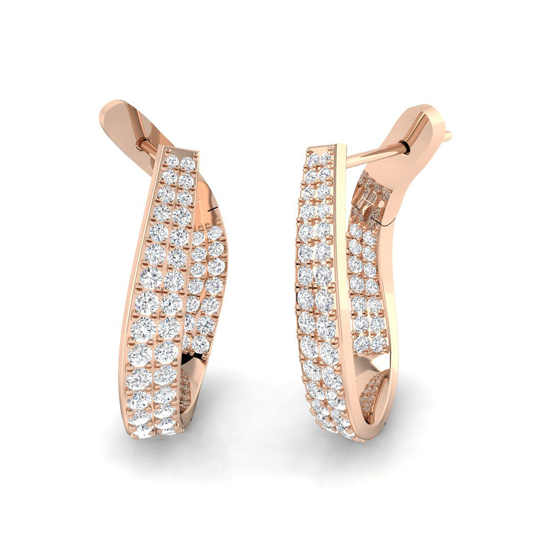 Hoop Earrings - Zest 1ct Gold Pure Radiance