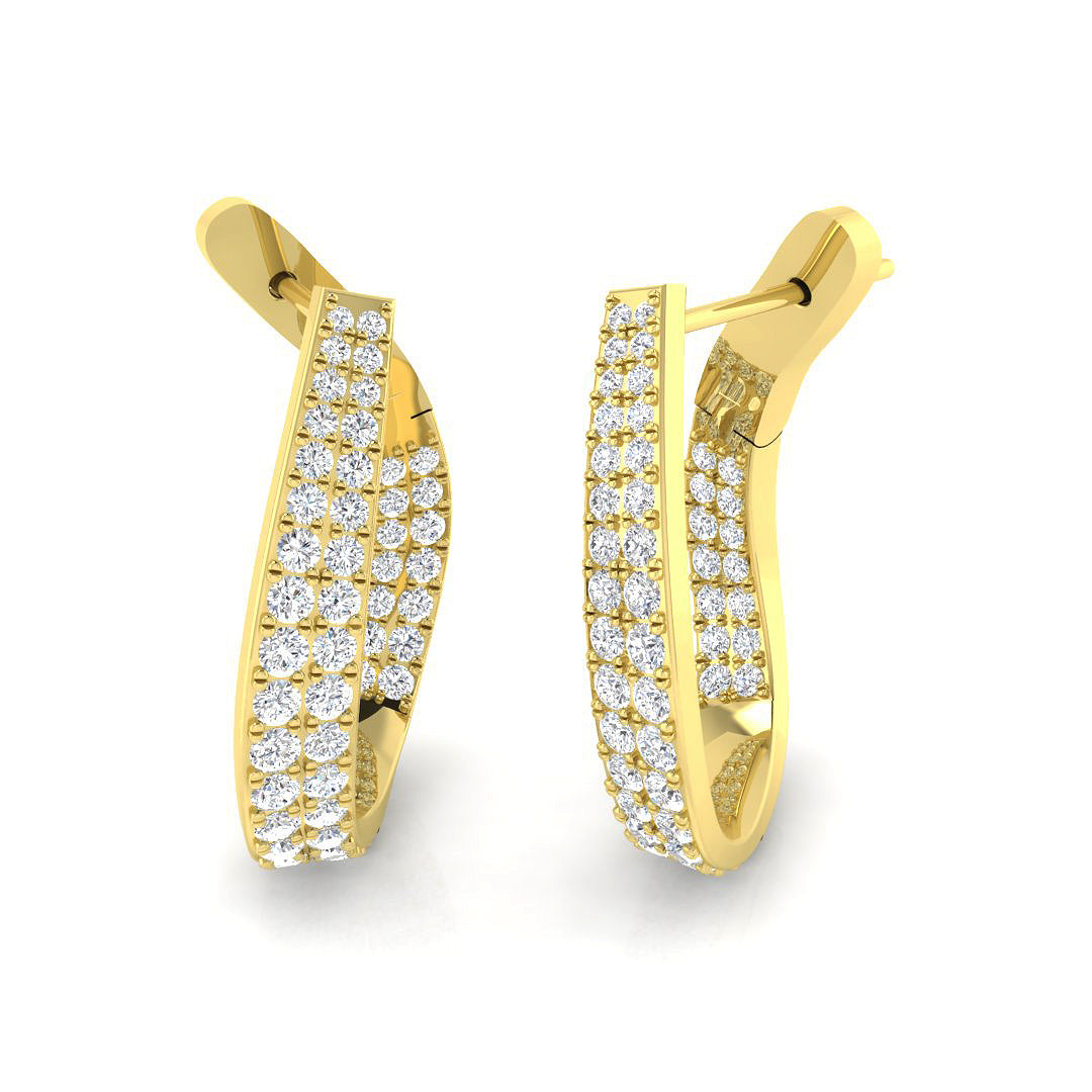 Hoop Earrings - Zest 1ct Gold Pure Radiance