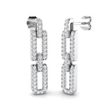 Blake Gold Drop & Trilogy Diamond Earrings - 0.5ct Luxury Jewelry