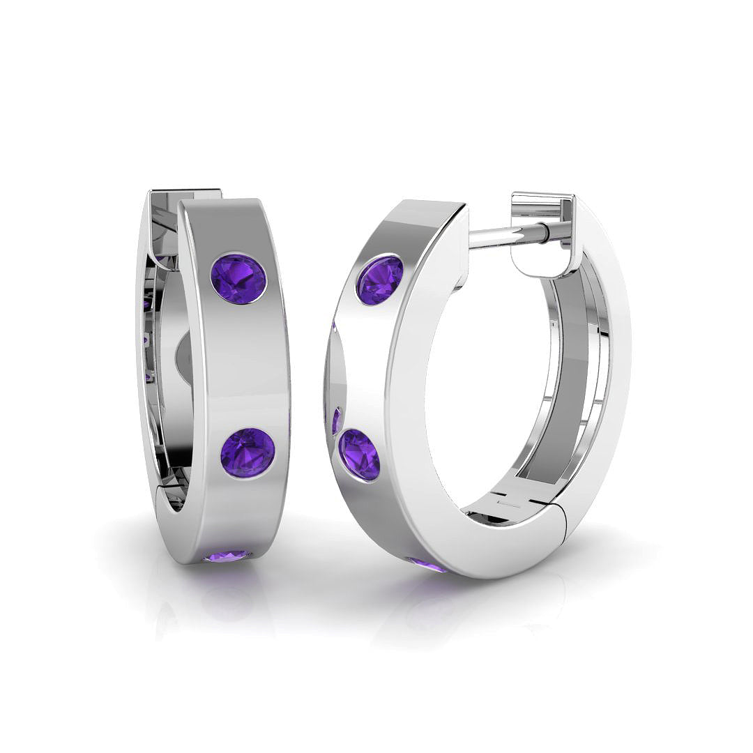 Hoop Earrings - Swanky 0.2ct Elegant Diamond Sparkle