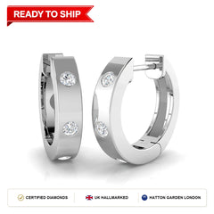 Lab grown diamond earring