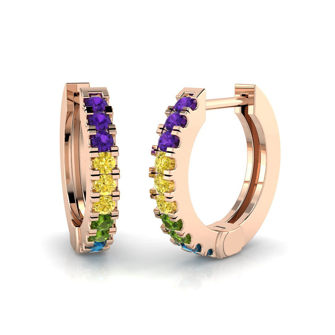 Hoop Earrings - Stormy 0.25ct To 0.33ct Fine Sparkle