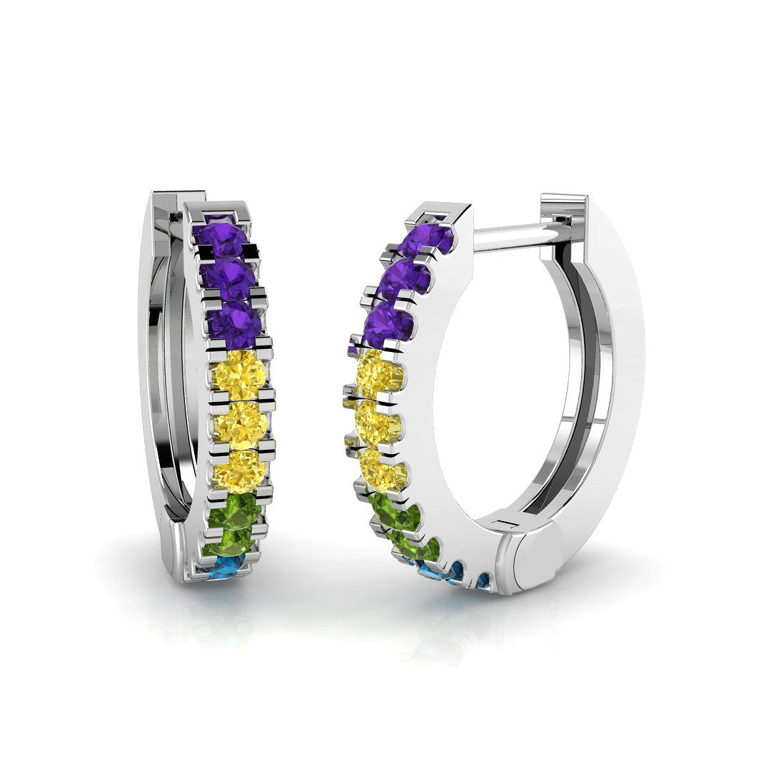 Hoop Earrings - Stormy 0.25ct To 0.33ct Fine Sparkle
